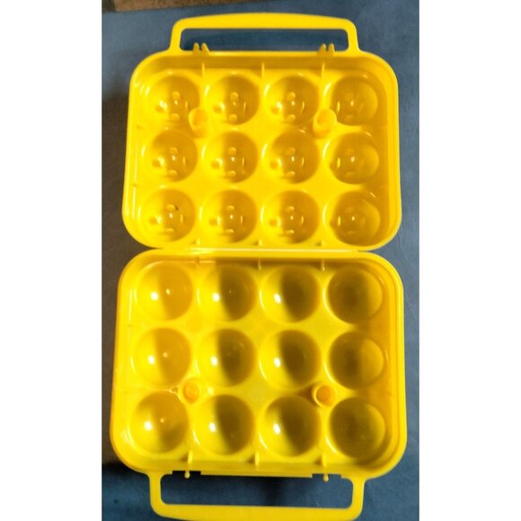 Camping Egg Holder Yellow Plastic Dozen Backpacking - Picture 4 of 4